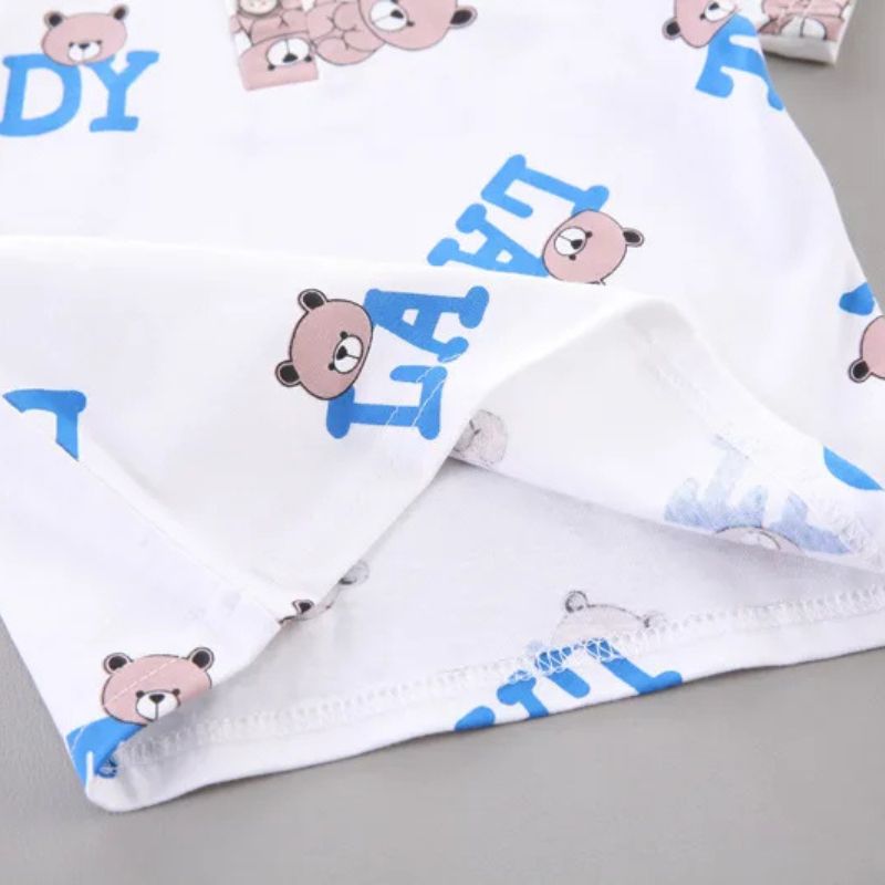Conjunto infantil masculino ursinho, conjunto infantil camisa/short, conjunto infantil de verão, conjunto infantil casual, conjunto infantil menino
