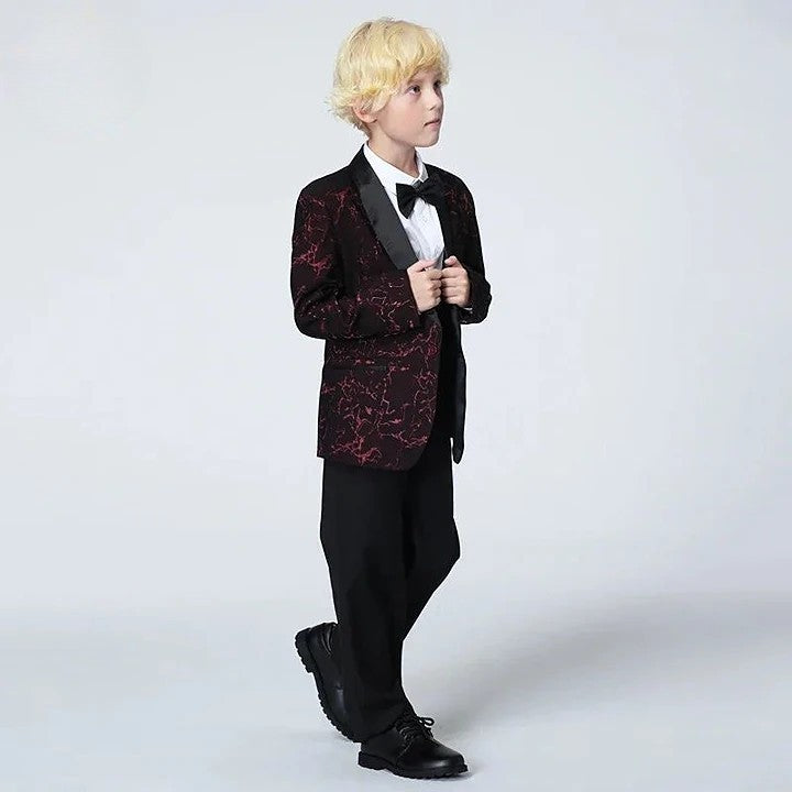 Terno Infantil Masculino, Terno Infantil Estampado Vermelho, Terno Masculino infantil, Terno masculino infantil vermelho