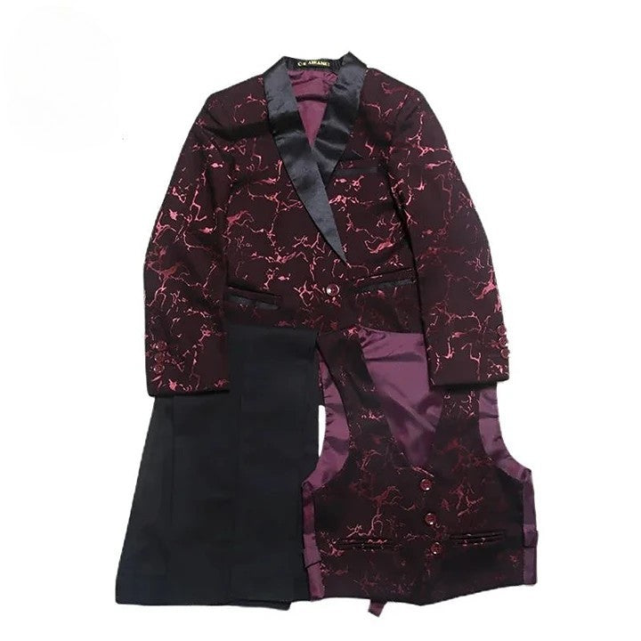 Terno Infantil Masculino, Terno Infantil Estampado Vermelho, Terno Masculino infantil, Terno masculino infantil vermelho