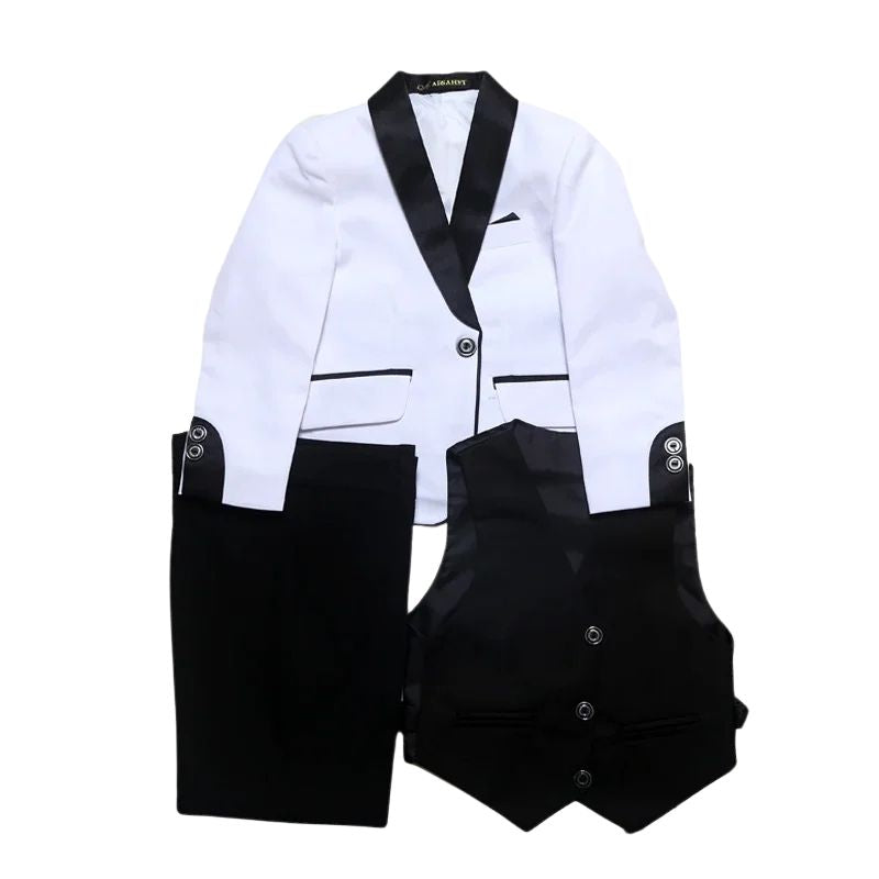Terno Infantil Branco, Terno Infantil Masculino preto e branco, Terno masculino infantil