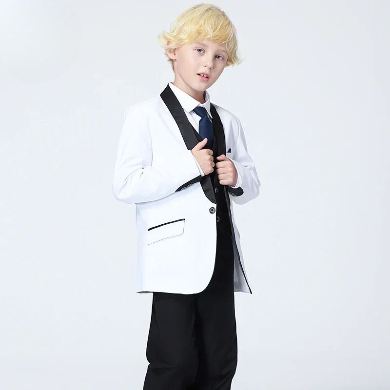 Terno Infantil Branco, Terno Infantil Masculino preto e branco, Terno masculino infantil