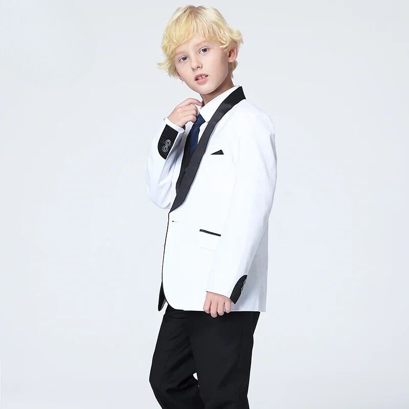 Terno Infantil Branco, Terno Infantil Masculino preto e branco, Terno masculino infantil
