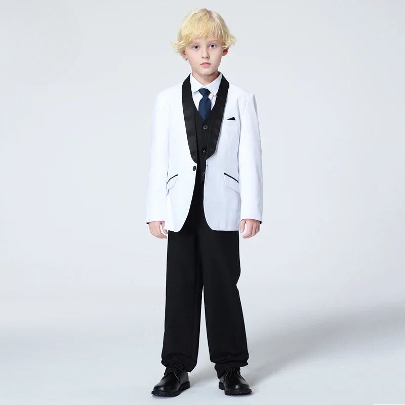 Terno Infantil Branco, Terno Infantil Masculino preto e branco, Terno masculino infantil
