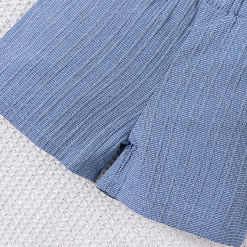 Conjunto infantil masculino azul, conjunto infantil camisa/short, conjunto infantil de verão azul, conjunto infantil casual azul, conjunto infantil menino azul
