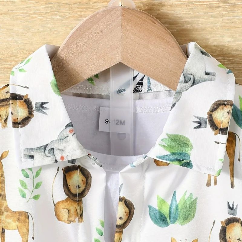 Conjunto Infantil menino animal, Conjunto infantil masculino casual, conjunto infantil camisa/short animal, conjunto infantil de verão, conjunto infantil casual, conjunto infantil menino