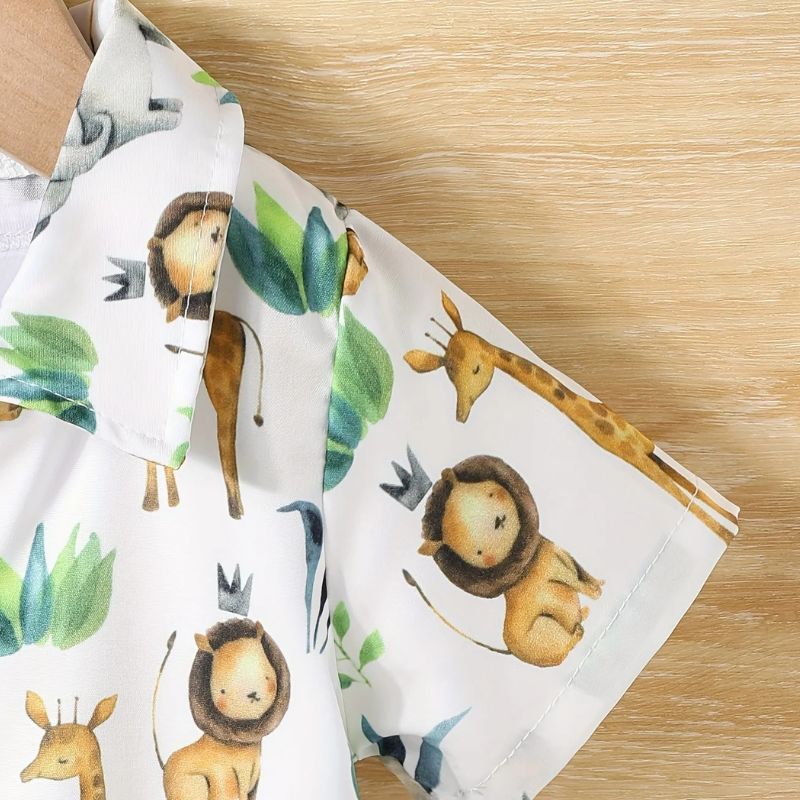 Conjunto Infantil menino animal, Conjunto infantil masculino casual, conjunto infantil camisa/short animal, conjunto infantil de verão, conjunto infantil casual, conjunto infantil menino