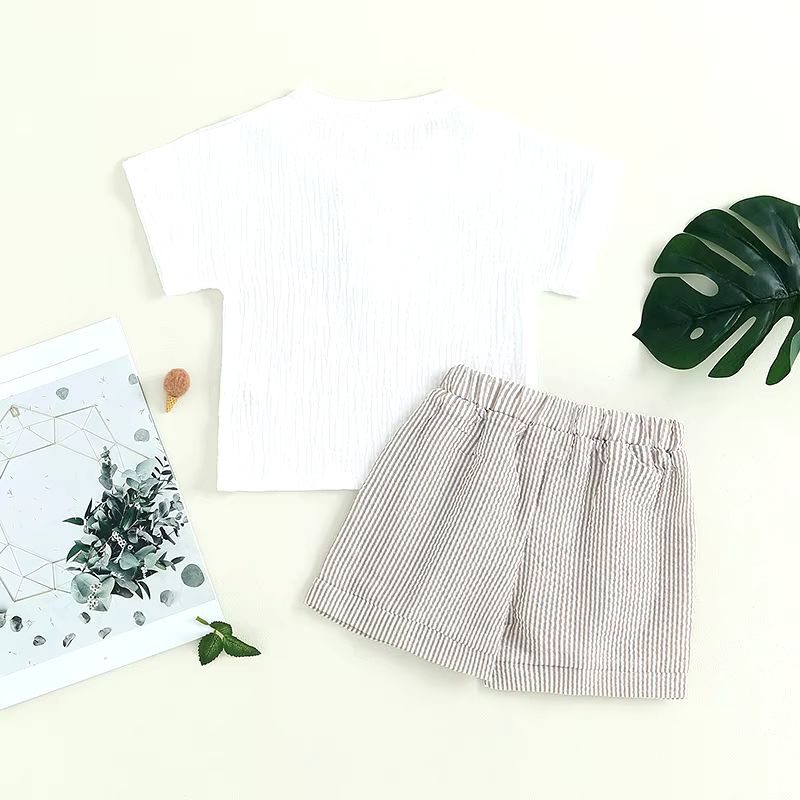 Conjunto infantil masculino, conjunto infantil camisa/short, conjunto infantil de verão, conjunto infantil casual, conjunto infantil menino
