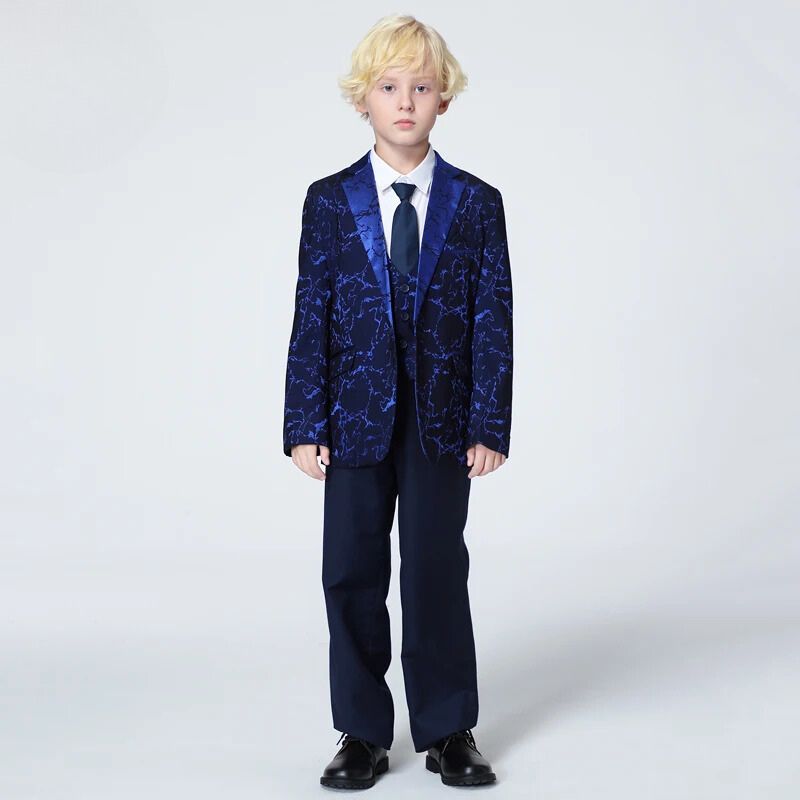 Terno Infantil Masculino, Terno Infantil Estampado Azul, Terno Masculino infantil, Terno masculino infantil azul marinho