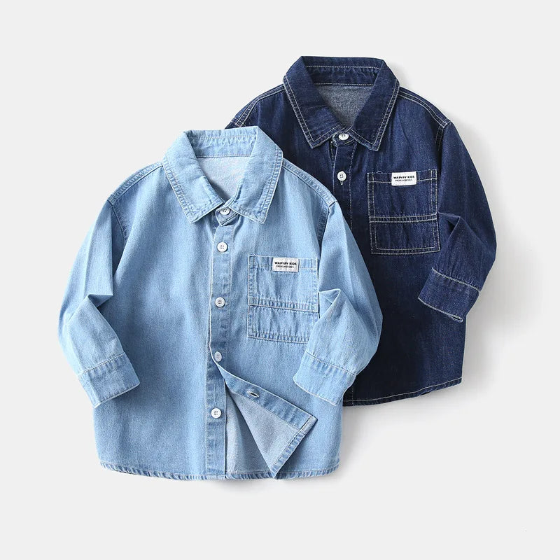 Camisa Infantil menino jeans, camisa infantil jeans para menino, camisa infantil masculina estilo jeans, camisa infantil casual jeans
