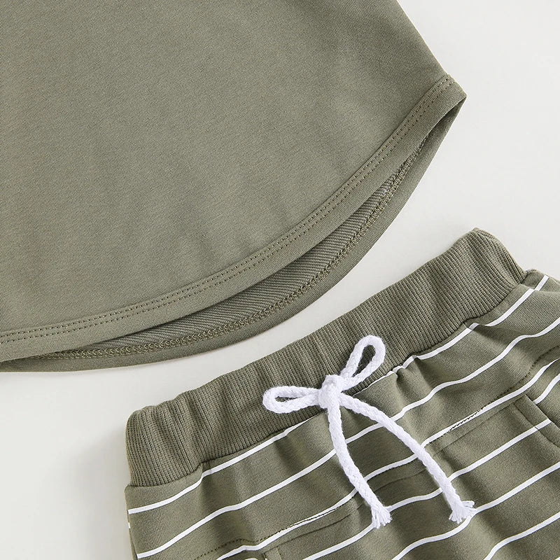 Conjunto infantil masculino, conjunto infantil camisa/short, conjunto infantil de verão, conjunto infantil casual, conjunto infantil menino listrado