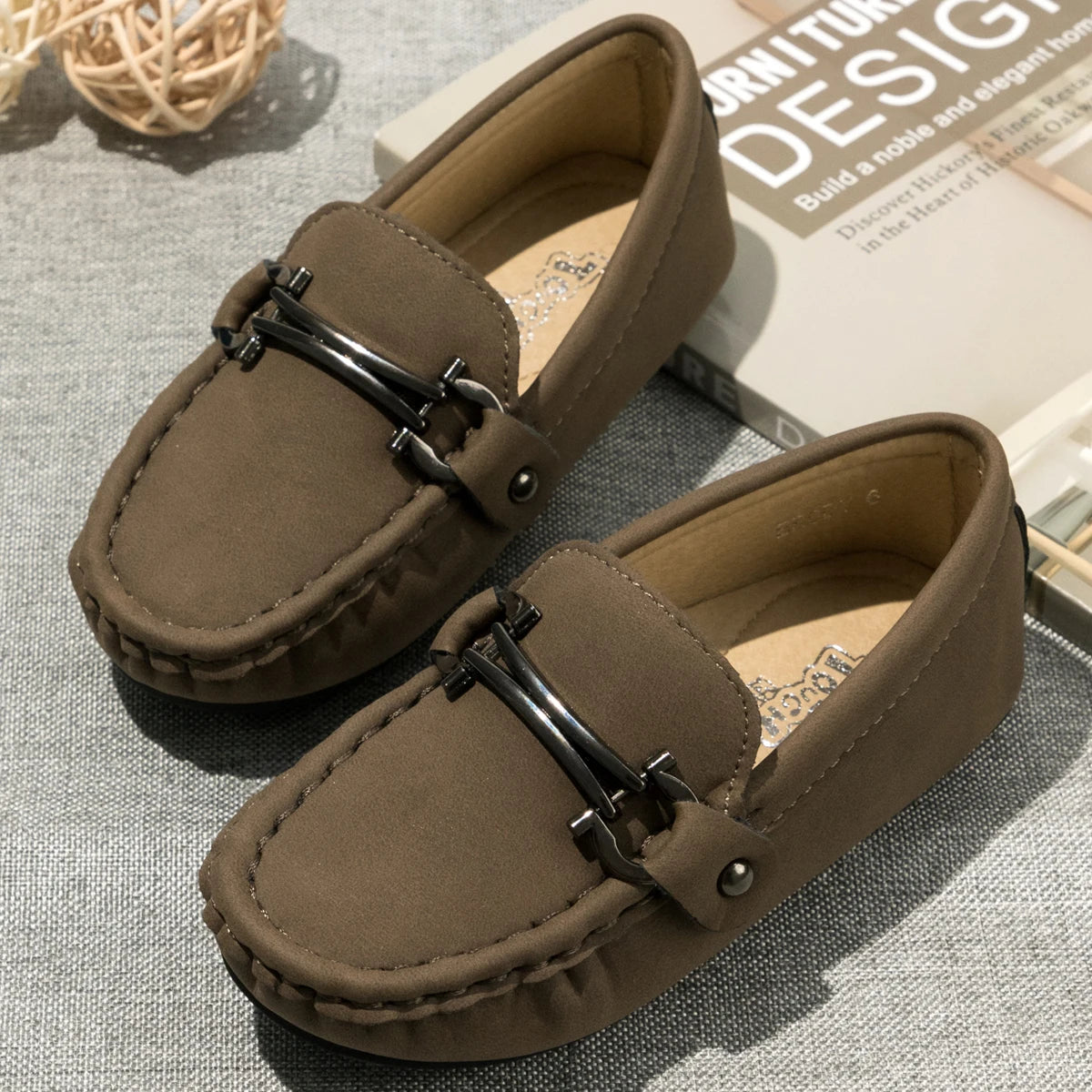 Mocassim Infantil, Mocassim de Couro Infantil, Mocassim Masculino Infantil de Couro