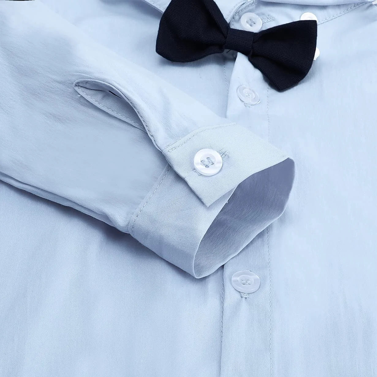 Body Bebê Camisa Social com Gravata Borboleta Bambino
