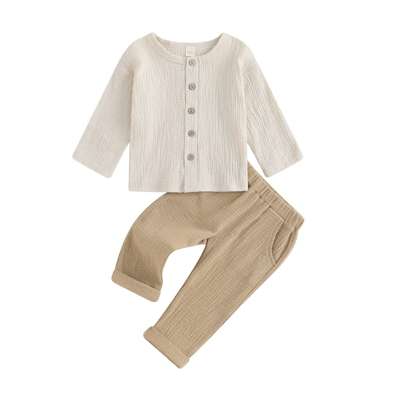 Conjunto infantil masculino caqui, conjunto infantil camisa manga comprida/calça, conjunto infantil de verão, conjunto infantil casual caqui, conjunto infantil menino caqui