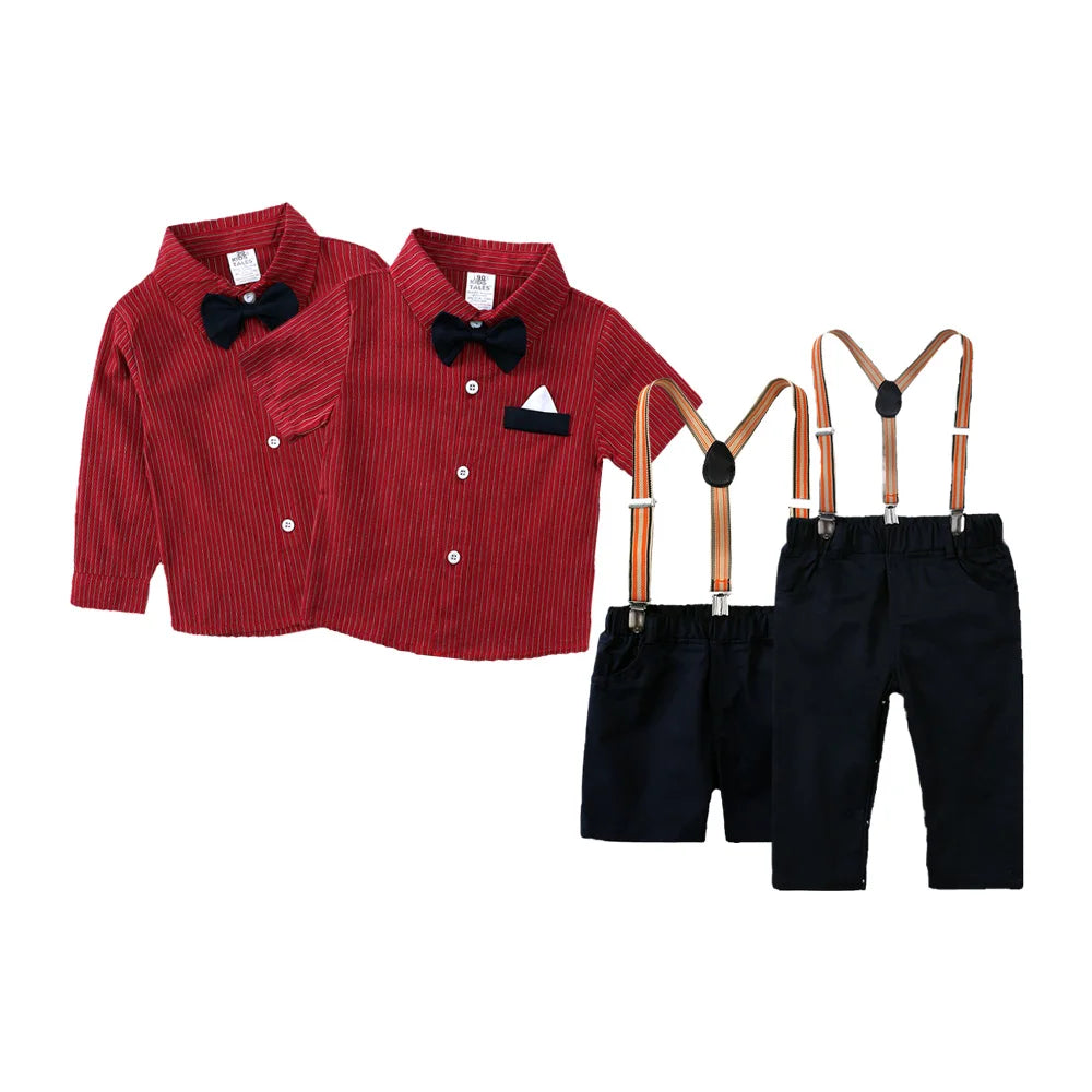 conjunto infantil masculino vermelho listrado, conjunto infantil social vermelho, roupa de bebe menino, roupa infantil menino, conjunto infantil menino, conjunto de roupa infantil masculino, conjunto infantil estilo britânico
