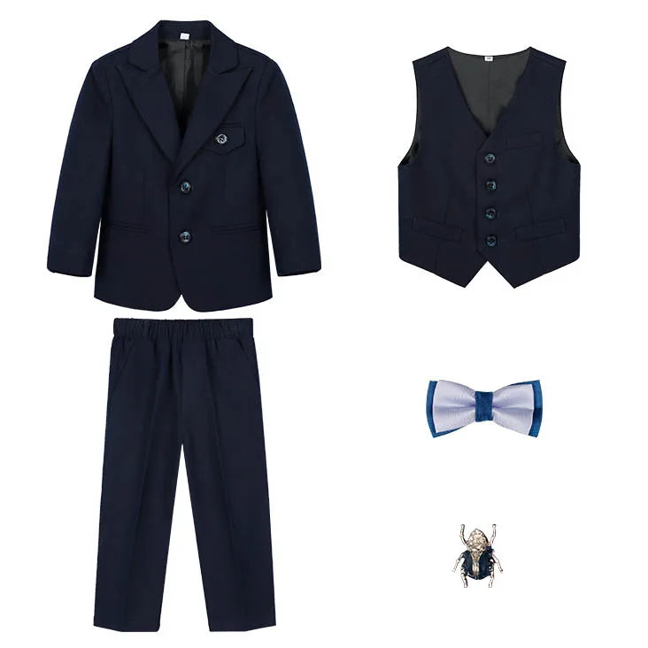 terno infantil azul, terno menino casamento, conjunto social infantil, roupa social menino, terno infantil elegante