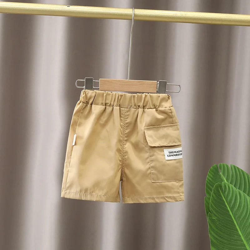 Conjunto infantil masculino de ursinho, conjunto infantil camisa/short, conjunto infantil de verão, conjunto infantil casual, conjunto infantil menino