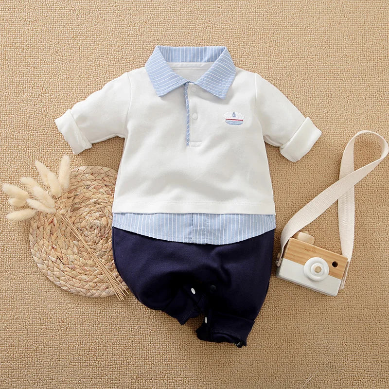 macacão bebê masculino, roupa social bebê, macacão polo bebê, look navy infantil, macacão elegante bebê