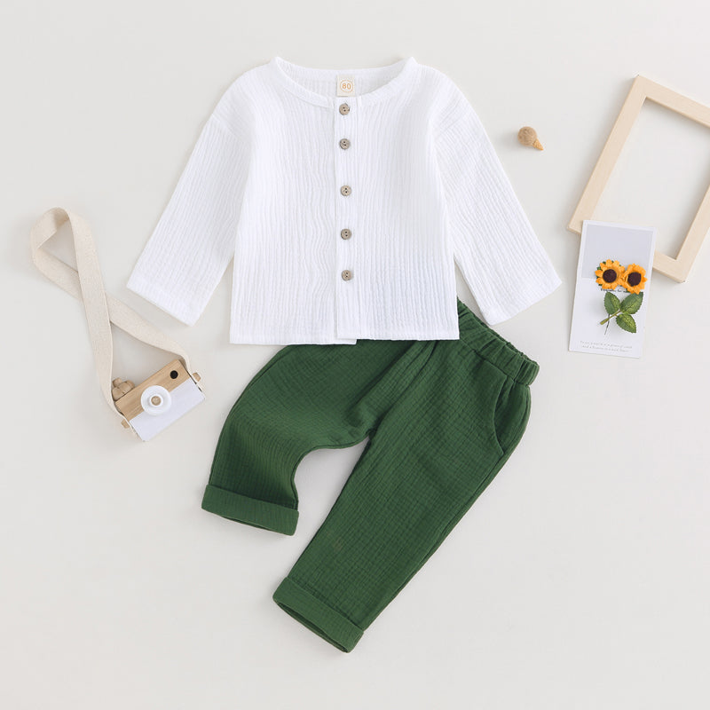 Conjunto infantil masculino verde, conjunto infantil camisa manga comprida/calça, conjunto infantil de verão, conjunto infantil casual verde, conjunto infantil menino verde