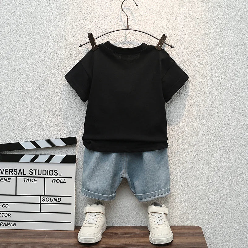 Conjunto infantil masculino astronauta, conjunto infantil camiseta/short, conjunto infantil de verão, conjunto infantil casual, conjunto infantil menino