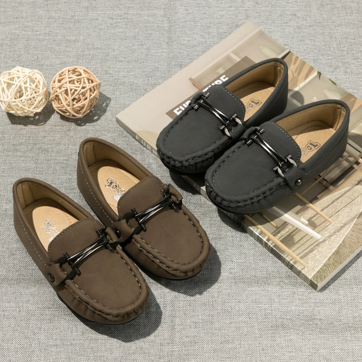 Mocassim Infantil, Mocassim de Couro Infantil, Mocassim Masculino Infantil de Couro