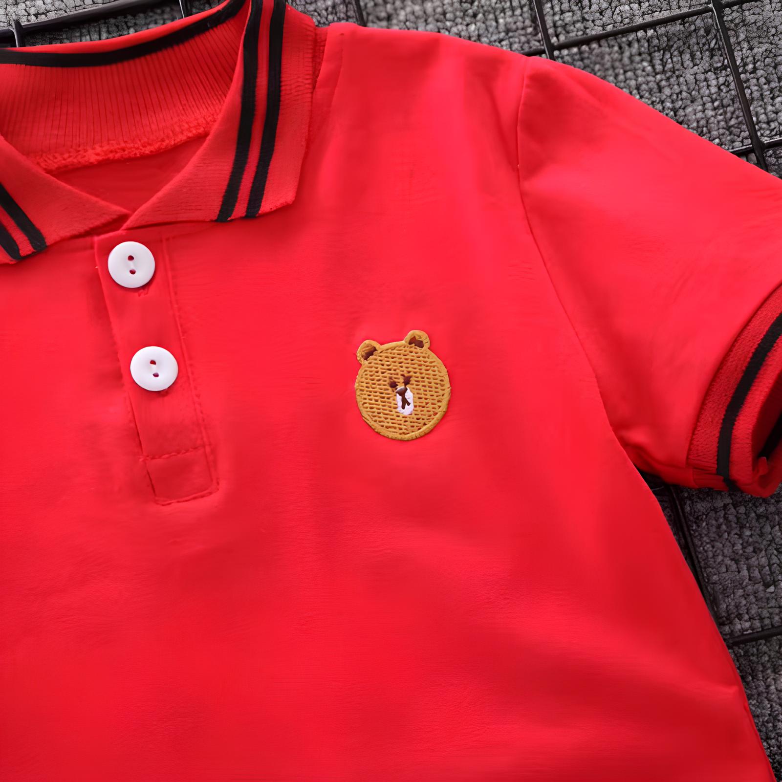 Conjunto Infantil Masculino de Verão Camisa Polo/Short Bambino