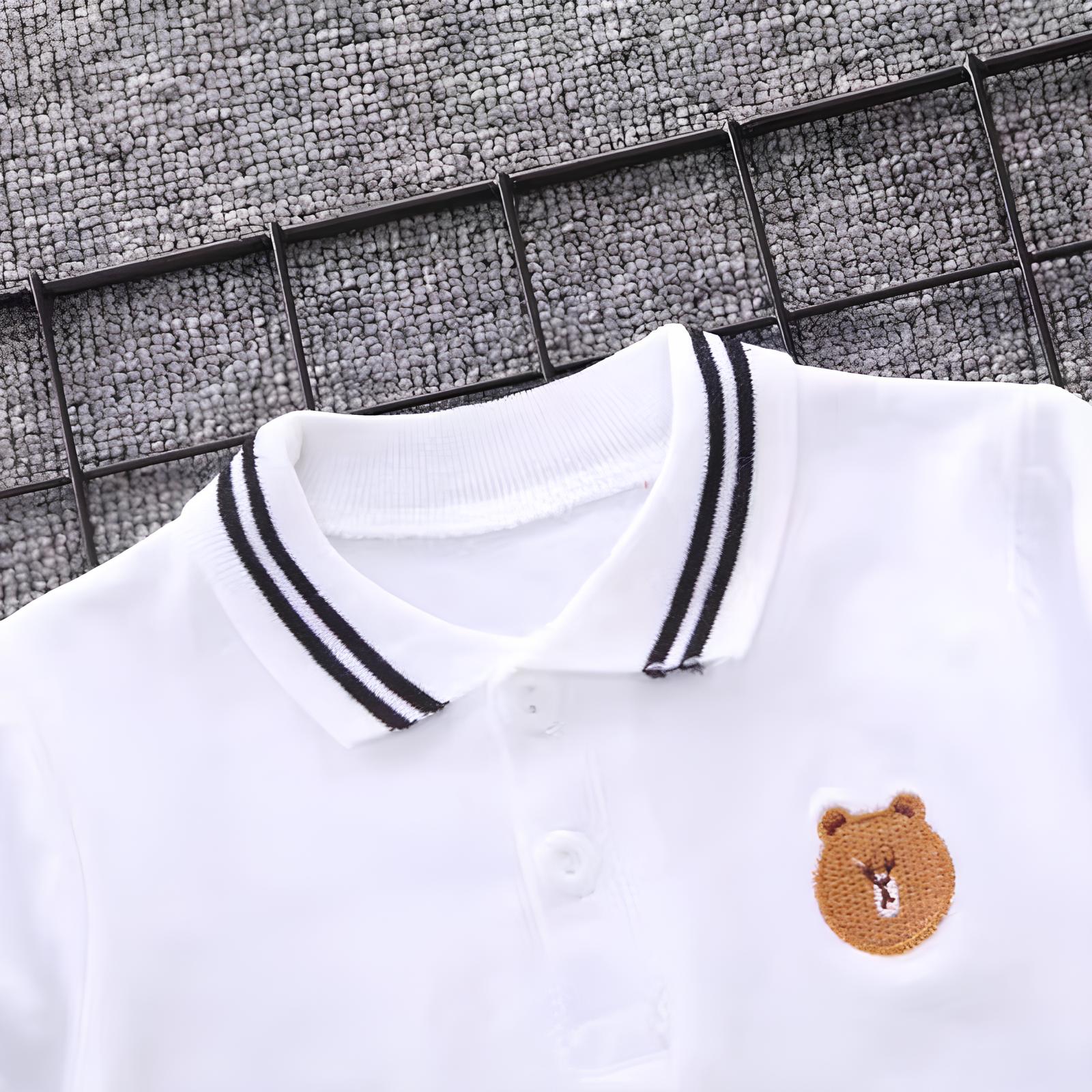 Conjunto Infantil Masculino de Verão Camisa Polo/Short Bambino