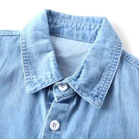 Camisa Infantil menino jeans, camisa infantil jeans para menino, camisa infantil masculina estilo jeans, camisa infantil casual jeans