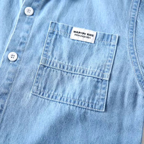 Camisa Infantil menino jeans, camisa infantil jeans para menino, camisa infantil masculina estilo jeans, camisa infantil casual jeans