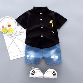 Conjunto infantil masculino cartoon, conjunto infantil camisa/short, conjunto infantil de verão, conjunto infantil casual, conjunto infantil menino 