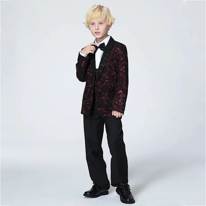Terno Infantil Masculino, Terno Infantil Estampado Vermelho, Terno Masculino infantil, Terno masculino infantil vermelho