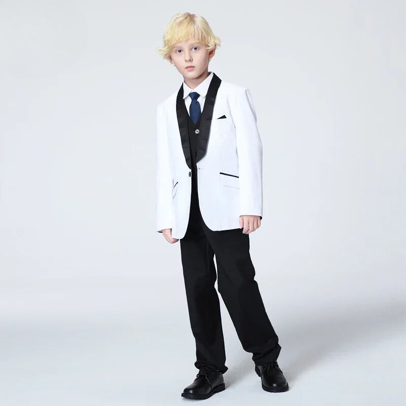 Terno Infantil Branco, Terno Infantil Masculino preto e branco, Terno masculino infantil