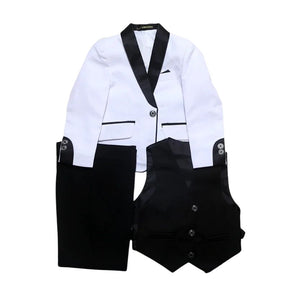Terno Infantil Branco, Terno Infantil Masculino preto e branco, Terno masculino infantil