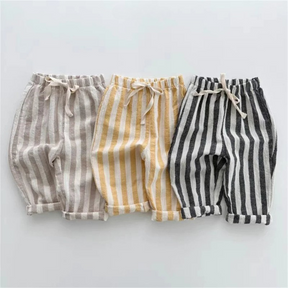 Calça infantil, calça infantil masculina, calça infantil listrada, calça infantil masculina larga, calça masculina listrada para menino, calça infantil de linho, calça de menino