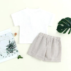 Conjunto infantil masculino, conjunto infantil camisa/short, conjunto infantil de verão, conjunto infantil casual, conjunto infantil menino