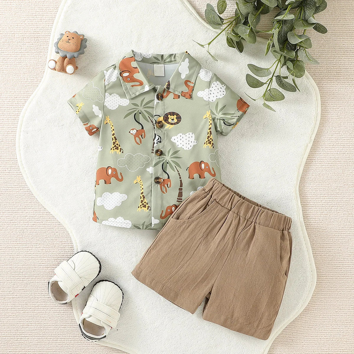 Conjunto infantil menino zoológico, Conjunto infantil masculino, conjunto infantil camisa/short, conjunto infantil, conjunto infantil casual, conjunto infantil menino