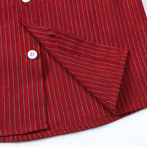 conjunto infantil masculino vermelho listrado, conjunto infantil social vermelho, roupa de bebe menino, roupa infantil menino, conjunto infantil menino, conjunto de roupa infantil masculino, conjunto infantil estilo britânico