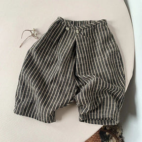 Calça infantil de menino, Calça infantil menino de linho, Calça infantil de menino listrada, Calça infantil masculina listrada, Calça infantil menino listrada de linho, Calça infantil menino de algodão