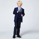 Terno Infantil Masculino, Terno Infantil Estampado Azul, Terno Masculino infantil, Terno masculino infantil azul marinho