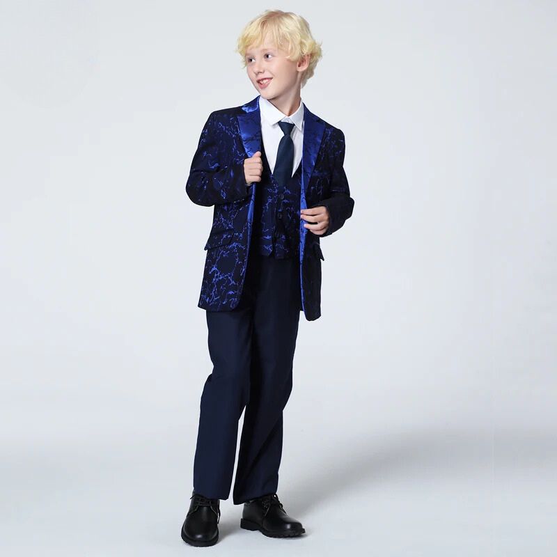 Terno Infantil Masculino, Terno Infantil Estampado Azul, Terno Masculino infantil, Terno masculino infantil azul marinho