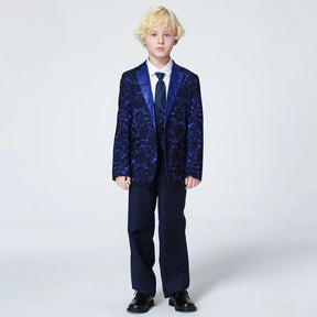 Terno Infantil Masculino, Terno Infantil Estampado Azul, Terno Masculino infantil, Terno masculino infantil azul marinho