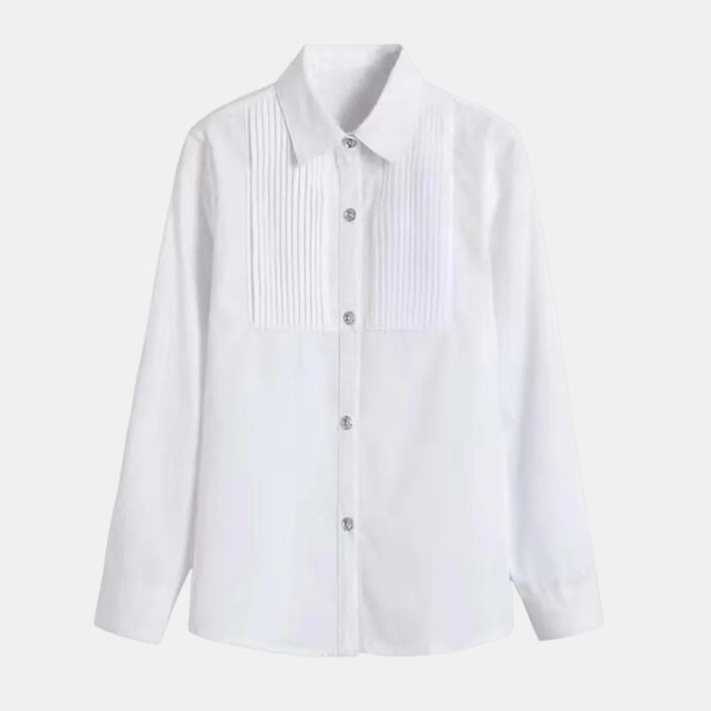Camisa Social Infantil Masculina Branca Bambino