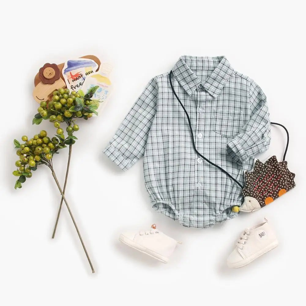 body bebê xadrez, body social bebê, camisa xadrez bebê manga longa, body infantil elegante, roupa bebê estilo social