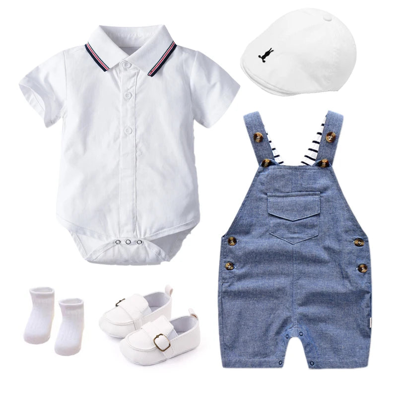 Conjunto Bebê Masculino Social Casual Elegance Bambino