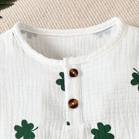 Conjunto Infantil Masculino Camisa/Short Casual Estampado Bambino