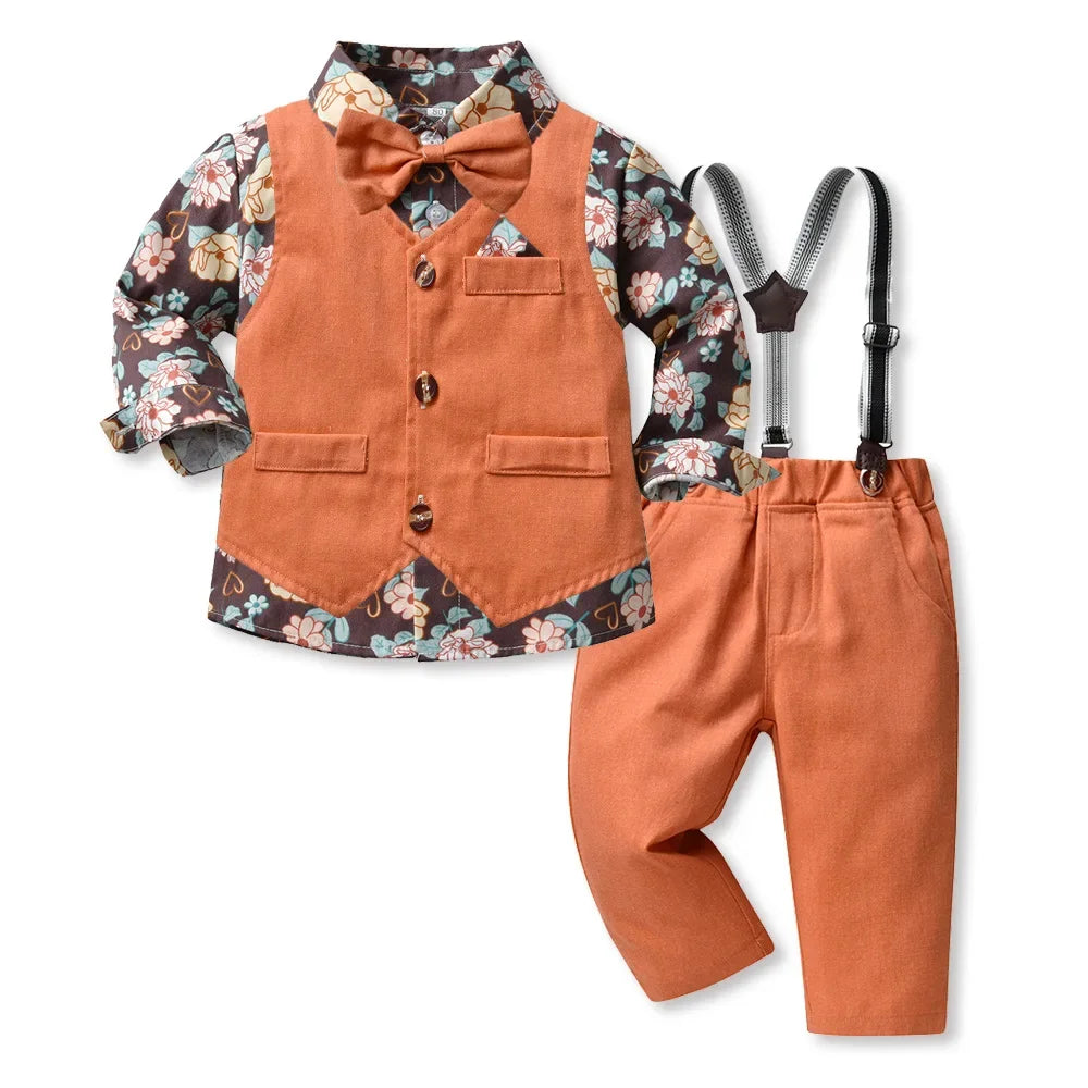Conjunto Infantil Florido, roupa de bebe menino, roupa infantil menino, conjunto infantil menino, conjunto de roupa infantil masculino