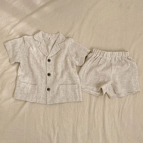 Conjunto infantil masculino, conjunto infantil camisa/short listrado, conjunto infantil de verão, conjunto infantil casual, conjunto infantil menino