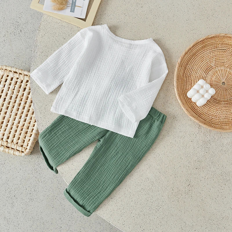 Conjunto infantil masculino verde, conjunto infantil camisa manga comprida/calça, conjunto infantil de verão, conjunto infantil casual verde, conjunto infantil menino verde