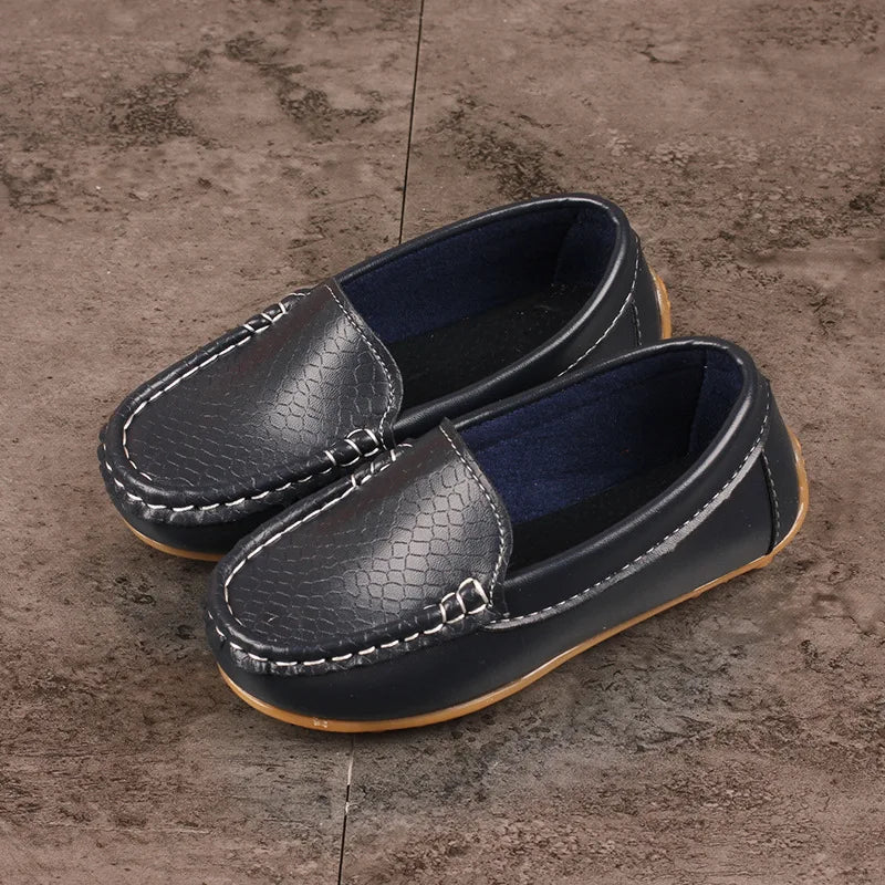 Mocassim Infantil Masculino Estilo Couro Bambino