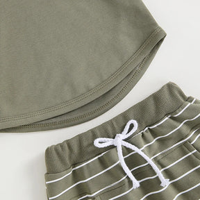 Conjunto infantil masculino, conjunto infantil camisa/short, conjunto infantil de verão, conjunto infantil casual, conjunto infantil menino listrado