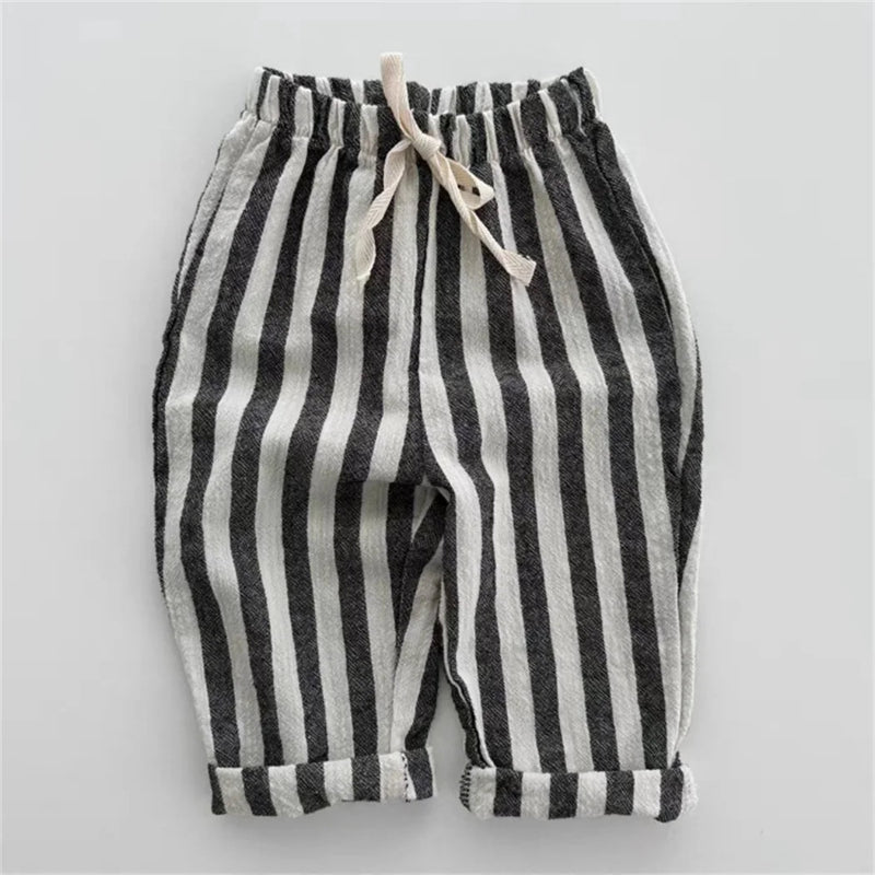 Calça infantil, calça infantil masculina, calça infantil listrada, calça infantil masculina larga, calça masculina listrada para menino, calça infantil de linho, calça de menino